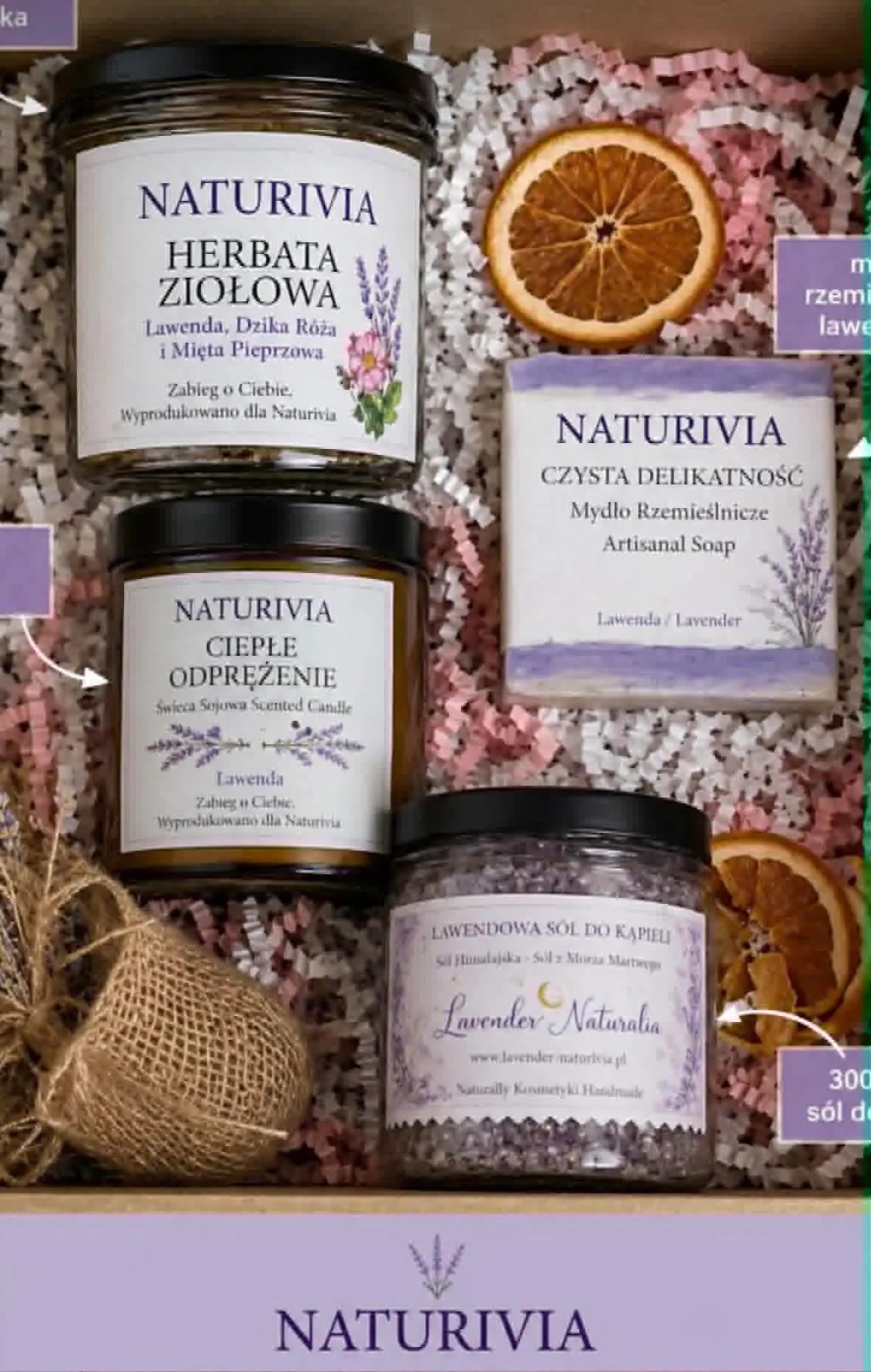 Zestaw prezentowy Lavender SPA Naturivia