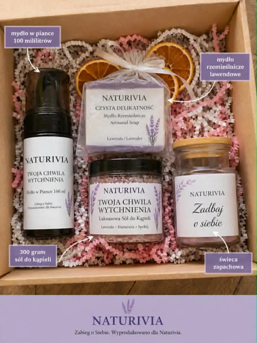 Luksusowy zestaw lawendowy SPA Naturivia