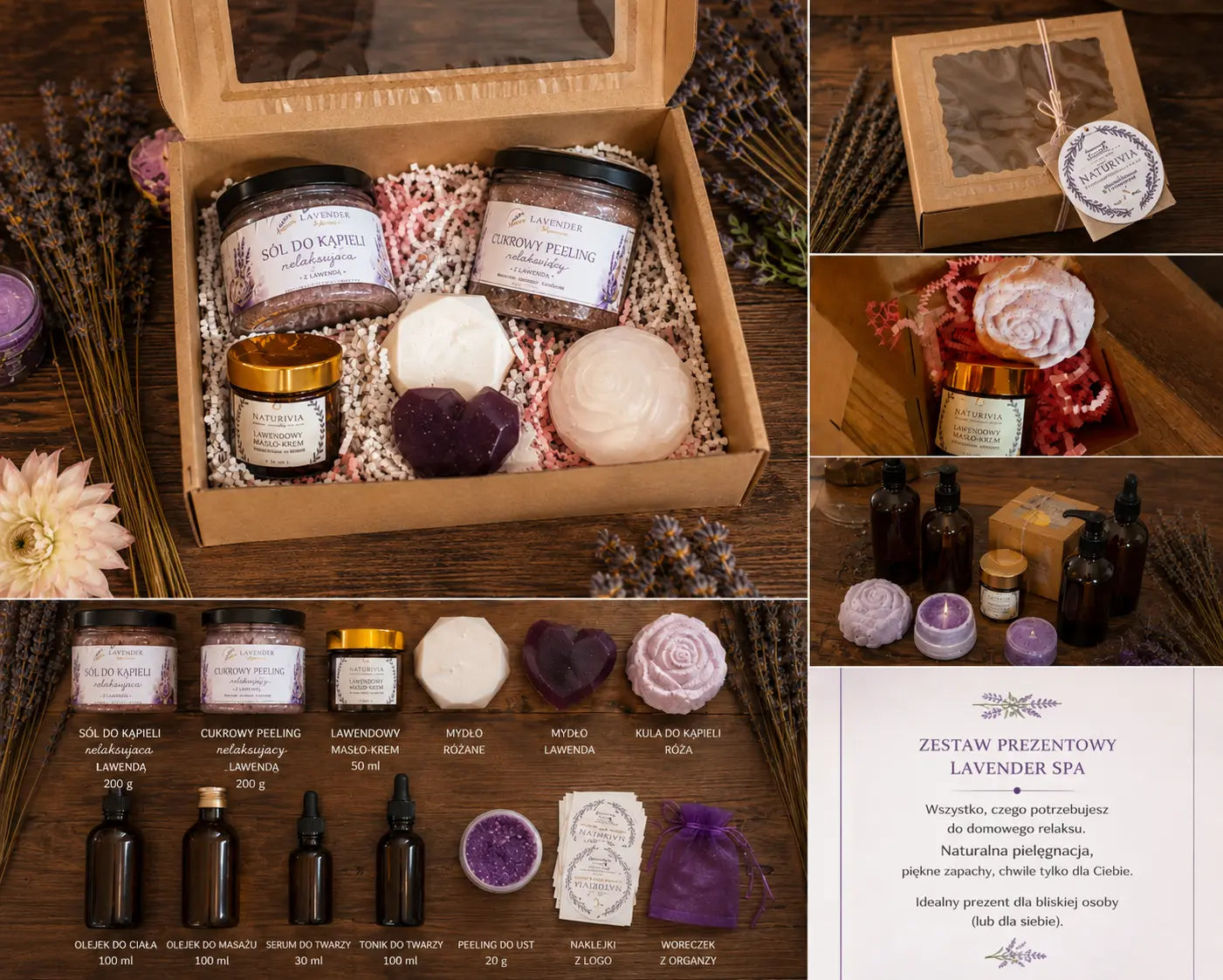 Zestaw prezentowy Lavender SPA Naturivia